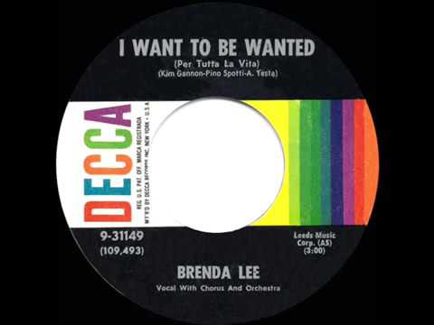 1960 HITS ARCHIVE  I Want To Be Wanted   Brenda Lee