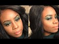 GREEN BOLD EYESHADOW MORPHE X JACLYN HILL MAKEUP TUTORIAL FOR BROWN SKIN ITSMAKEUPJENN
