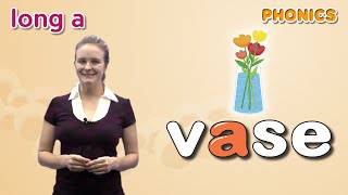 Long Vowels | Lesson 2 Long Vowel a (ace, ase, ave, age) | 4 Step Phonics