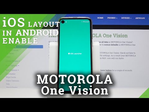 How to Get iOS Launcher in Motorola One Vision - iOS Layout in Android