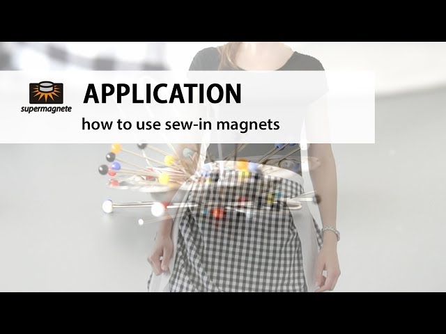Video Teaser für How to use sew-in magnets - supermagnete