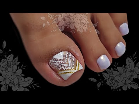 Como hacer uñas SENCILLAS y ELEGANTES 💅🦶#miarteentusuñas #nailart