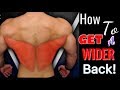 How To Get A WIDER Back ! (Super easy)