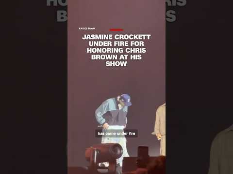 Jasmine Crockett under fire for honoring Chris Brown at his show