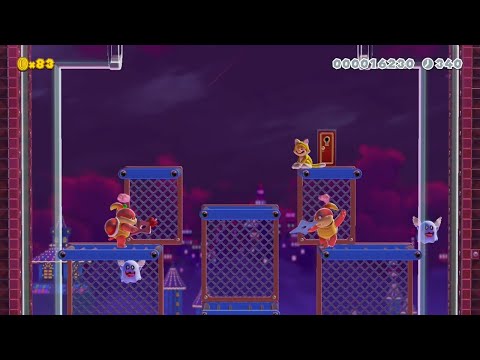 Super Mario Maker 2 - 4-4プンプンの不夜城-Pom Pom PaIace by カトウ一0203 - No Commentary