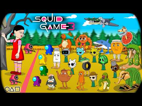 Among Us vs Squid Game Season 3 X Italian Brainrot X Sprunki || ANIMATION