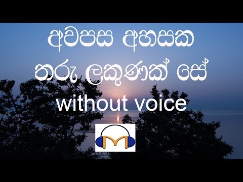 Awapasa Ahasaka Karaoke (without voice) අවපස අහසක තරු ලකුණක් සේ