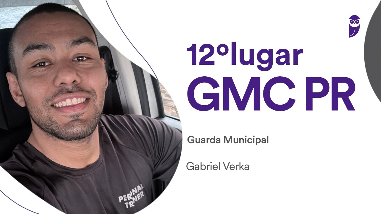 GMC PR: Conheça Gabriel Verka, aprovado em 12º lugar para Guarda Municipal