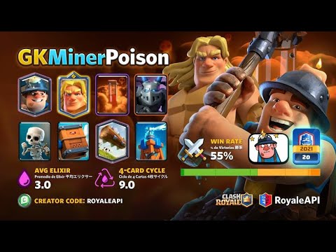 Miner poison 3.0 golden knight tips and tricks | clash royale