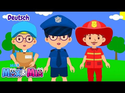 Polizei kinder lied 👮 | Das Polizeiauto | Cartoons für kinder - Max and Mia Kinderlieder