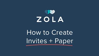 Zola | Beautiful Affordable Wedding Invites + Paper | How It Works