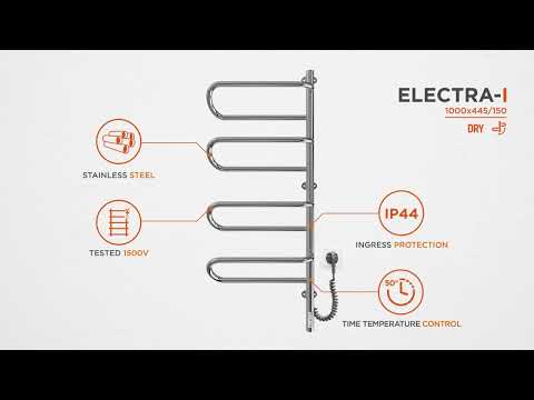Электрический полотенцесушитель Mario Электра-I TR 2.3.1005.11.P (4820111356041, 1000x445, правый, с таймером)