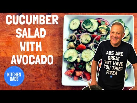Cucumber Tomato Avocado Salad Recipe | Easy Cucumber Salads