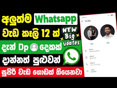 Top 12 New WhatsApp Updates in Sinhala | WhatsApp Tips and Tricks