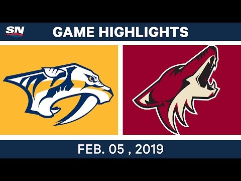 NHL Highlights | Coyotes vs. Predators - Feb. 5, 2019