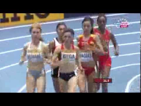 1500 m women heat 3 IAAF World indoor championships Sopot 2014 Poland