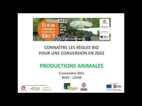 , title : '[Visio-conférence] Productions animales : connaître les règles bio pour une conversion en 2022'