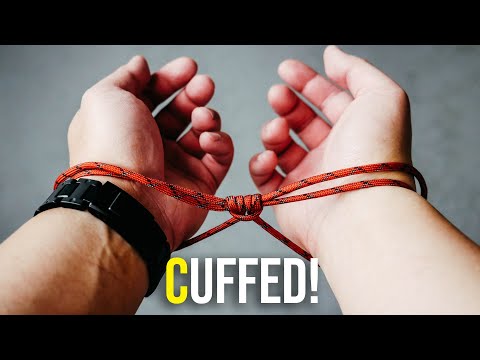 Paracord HANDCUFFS! | Prusik Knot/ Botswain Handcuff | HOW TO