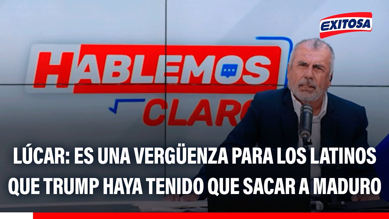 🔴🔵 Lúcar: "Es una vergüenza para los latinos que haya tenido que venir Trump a sacar a Maduro"