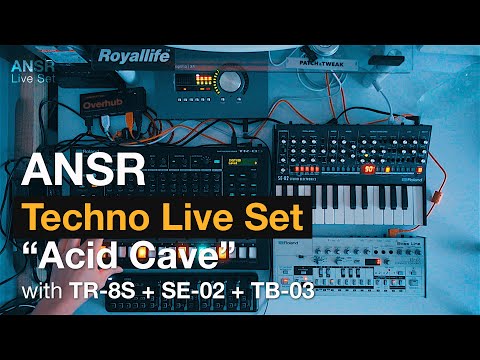 ANSR - "Acid Cave" Live Set with Roland TR-8S + SE-02 + TB-03