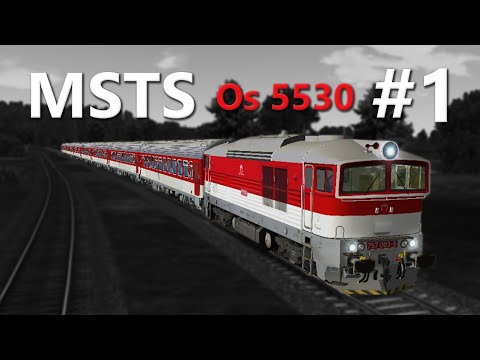 Microsoft Train Simulator - trať ŽSR 140 | Os 5530 Prievidza - Topoľčany #1