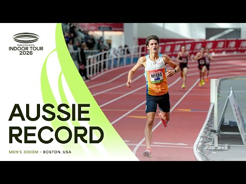 Cameron Myers flies to an Australian record in the 3000m | World Indoor Tour 26