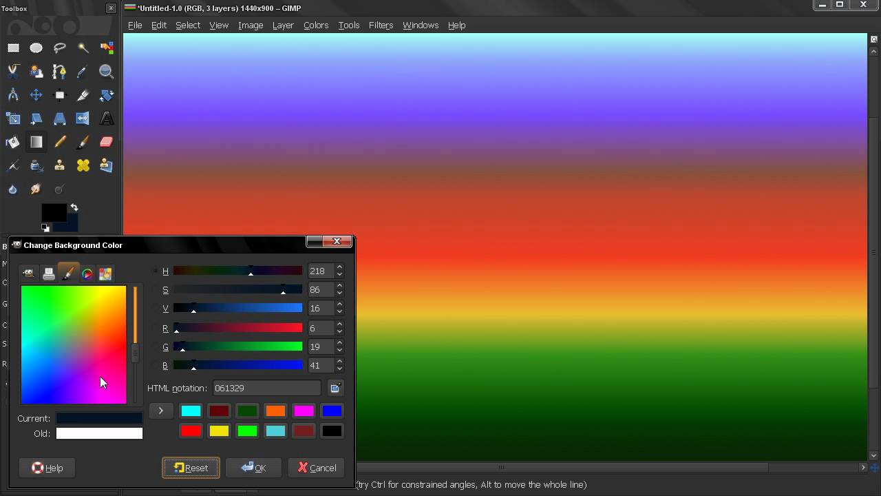 Color selection dialog PART 4 - GIMP Beginners' Guide ep92