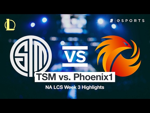HIGHLIGHTS: Team SoloMid vs. Phoenix1 (2017 NA LCS Spring)