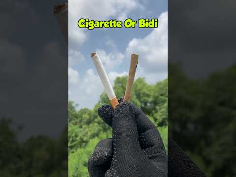 Which one is more Harmful Cigarette or Bidi ? #shorts #fierydev