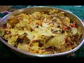 DIFFERENT SAUSAGE IN THE OVEN WITH POTATOES AND MAYONNAISE