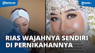 Menghemat Pengeluaran, Wanita asal Bali Rias Sendiri Wajahnya Tanpa MUA di Pernihakannya