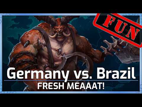 Germany vs Brazil: FRESH MEAT!! - Nations Cup Groups - Heroes of the Storm