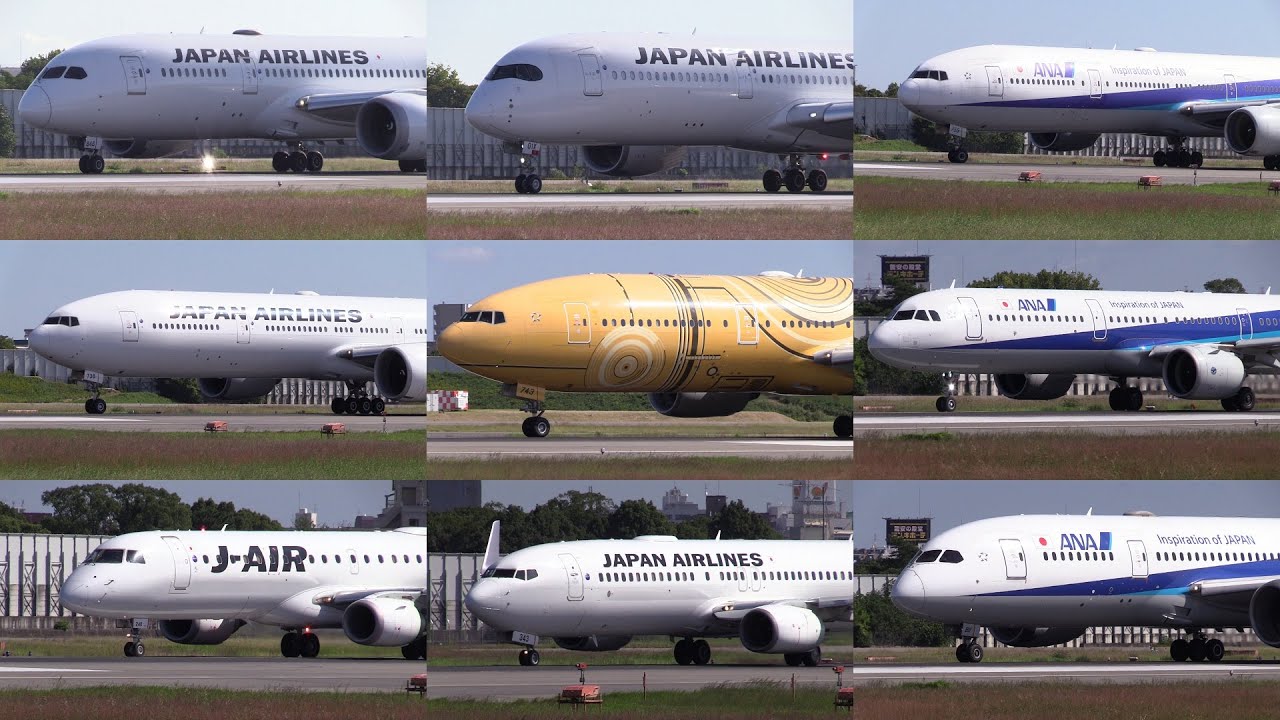 25/10/17 大阪国際空港（伊丹空港） 飛行機の離陸シーン Departures of Various Airliners at Osaka Itami Airport, RJOO