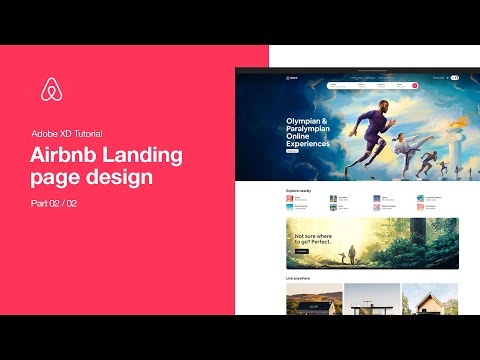 Adobe XD Tutorial: Airbnb Landing Page design | Part 02/02