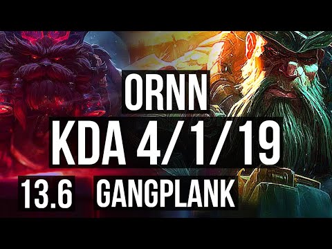 ORNN vs GP (TOP) | 4/1/19, 400+ games | KR Grandmaster | 13.6