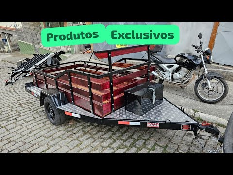 Reboque Carretinha Fazendinha Especial Carga + Quadriciclo