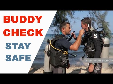 PADI Buddy Check Scuba Diving -  Acronym BWRAF A Diving Checklist