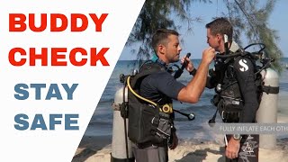 PADI Buddy Check Scuba Diving - Acronym BWRAF A Diving Checklist