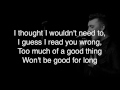 Sam Smith - Good Thing Lyrics