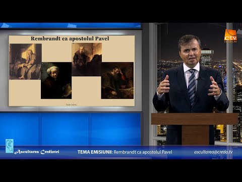 Ascultarea Credinței - Rembrandt ca apostolul Pavel