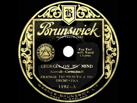 1931 HITS ARCHIVE: Georgia On My Mind - Frankie Trumbauer (Art Jarrett & trio, vocal)
