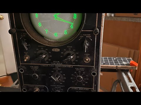 DuMont Oscillograph scope clock 5LP1 CRT