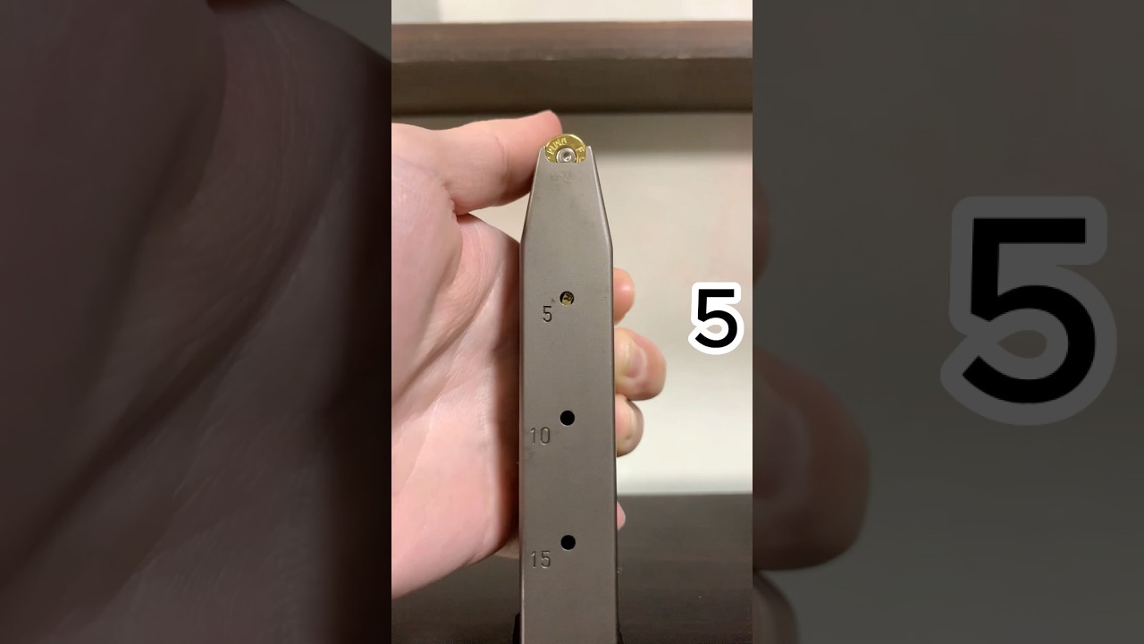 ベレッタ M9 15連マガジン リロードASMR - Beretta 15RD Mag Roading ASMR #モデルガン #shorts #9MM