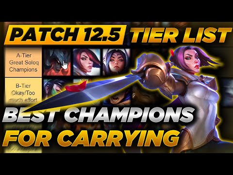 [Tier List] Soloq Toplaners Patch 12.5 - Toplane Meta in Season 12 - Free LP Champions