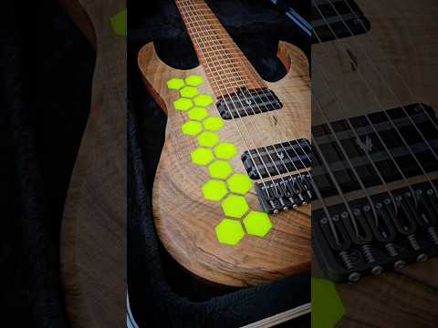 Hufschmid Hexa 8 — One-Off 8-String Custom w/ HufGlow Hex Inlay — Brand New image 4