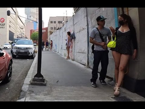 Romantic street in Mexico City