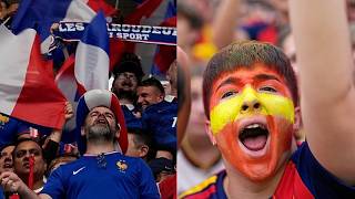 Miles de aficionados de España y Francia toman las calles de Texas antes de la semifinal del Mundial