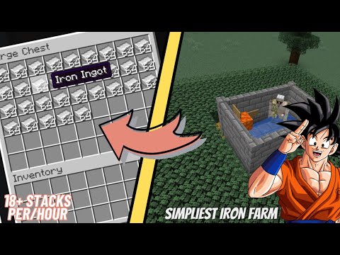 Goku Teaches You How To Make IRON FARM In Minecraft