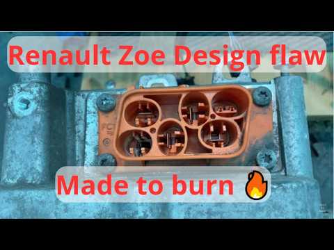 Renault Zoe intermittent charging fault - overheated/burnt neutral pin - EV repair mechanic