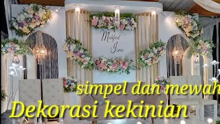 Download lagu Dekorasi pelaminan terbaru 2022 || dekorasi 5 meter simpel dan cantik mp3